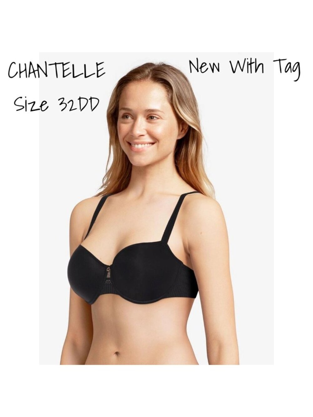 Chantelle Chic Memory Foam Bra Black Size 32DD New With Tag